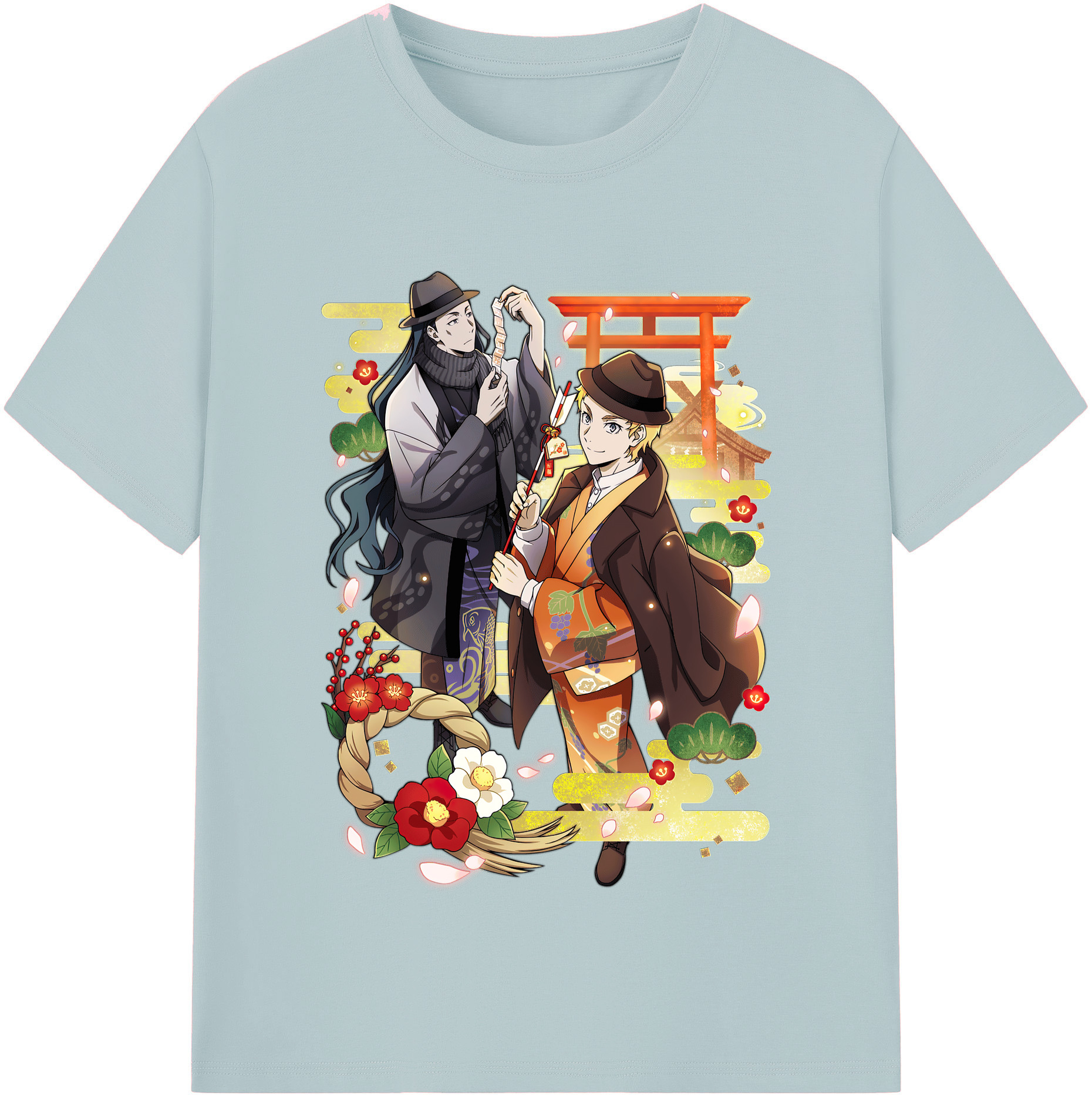 （画像用） 文豪ストレイドッグス Bungo Stray Dogs 綿100％半袖Tシャツ（フロントプリント）